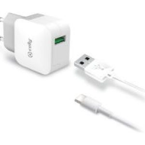 Cargador de Pared CELLY 1USB-A Cable USB-C (TCUSBTYPEC)