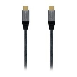 Cable AISENS USB-C 4/M a USB-C 4/M 0.6m Gris(A107-0670)