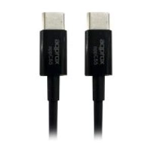 Cable Approx USB-C/M a USB-C/M PD 30W Negro (APPC55)