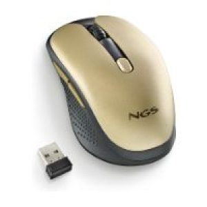 Ratón NGS Óptico RF 2.4GHz 1600dpi Dorado (EVORUSTGOLD)