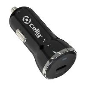 Cargador Coche CELLY 20W 1xUSB-A 2.0 Negro (RTGCC20WBK)