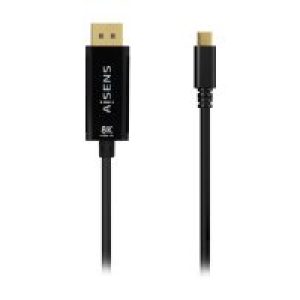 Cable AISENS USB-C/M a DP/M 1.8m Negro (A109-0689)