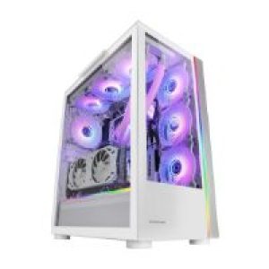 Caja Mars Gaming ARGB ATX EATX mATX Blanca (MCULTRAW)