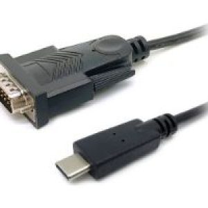 Cable EQUIP USB-C/M a RS232 DB9/M 1.5m Negro (EQ133392)
