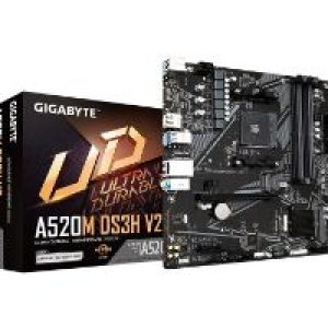GIGABYTE A520M DS3H V2:(AM4) 4DDR4 HDMI DVI-D DP mATX