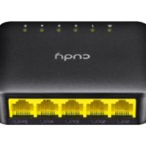 Switch CUDY 5xRJ45 GbE Negro (GS105D)