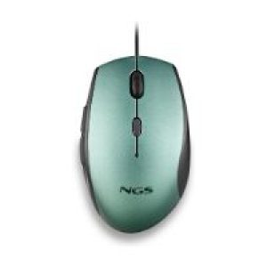 Ratón NGS Ergonómico Óptico USB 1600dpi Verde (MOTHICE)