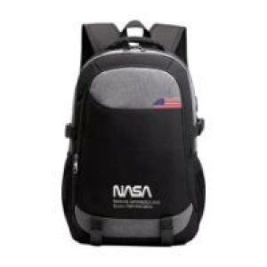 Mochila NASA Oxford 15.6″ USB Negra (BAG02)