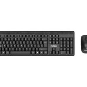Teclado+Ratón NILOX Wireless 1600dpi Negro (NXKMWE011)