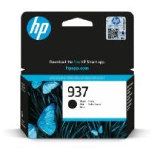 Tinta HP 937 Negro 1250 páginas (4S6W5NE)