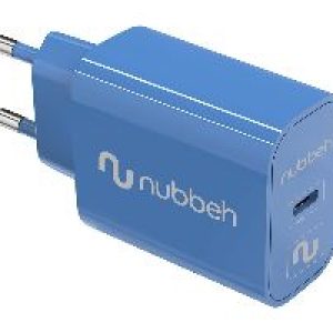 Cargador Pared NUBBEH 1USB-C 25W Azul (NBWALLCHCBL25)