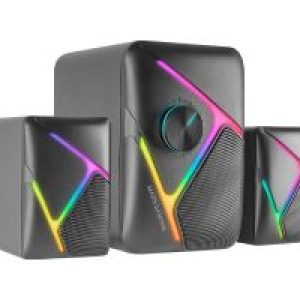 Altavoces Mars Gaming 2.1 RGB 35W Negros (MSH21)