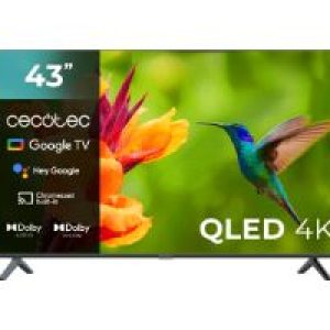 TV CECOTEC VQU40043S 43″ QLED 4K UHD Negro (00982)