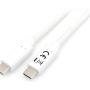 Cable EQUIP USB-C/M a USB-C/M 2m Blanco (128362)