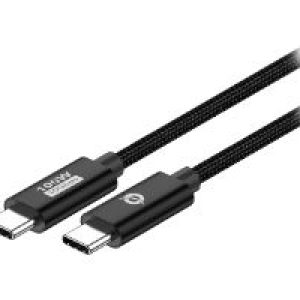 Cable CONCEPTRONIC USB-C M/M 100W 2m Negro (ETTA02B20)