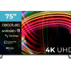 TV CECOTEC A3 ALU30075 75″ LED 4K UHD Smart TV (02624)