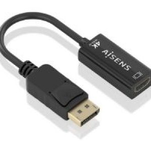 Conversor AISENS DP/M a HDMI/H 15cm Negro (A125-0905)