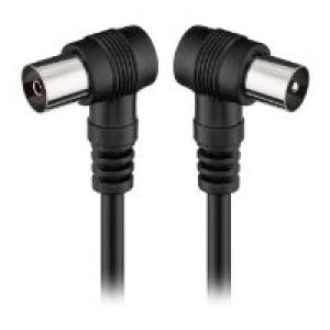 Cable Engel Axil Antena Acodado M/H 2.5m negro MP0704C