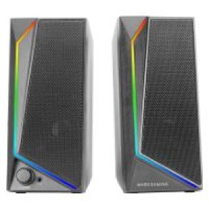 Altavoces Mars Gaming 2.0 15W RGB 3.5mm Negro (MS72)