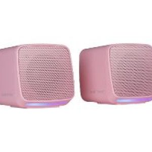 Altavoces Mars Gaming 10W RGB USB/3.5mm Rosa (MSPROP)