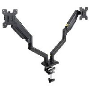 Soporte Mesa TooQ 13″-34″ 2 Brazos Negro (DB1434TNR-B)