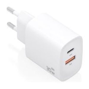 Cargador Pared AISENS 30W USB-A/C Blanco (A110-0952)
