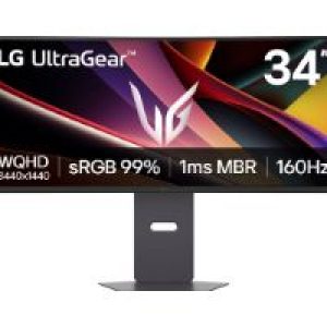 Monitor LG 34″ WQHD 160Hz 1ms Curvo (34G600A-B)