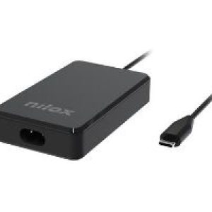 Cargador NILOX GaN 65W USB-C Negro (NXPDCGAN65W)