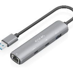Hub AISENS USB-A a 1USB-A/2USB-C/1RJ45 (ASUC-4P036-GR)