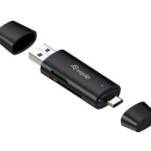 Lector de Tarjetas EQUIP USB-A/USB-C Negro (245462)