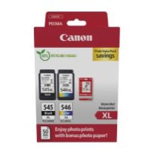 Tinta Canon PG-545XL/CL-546XL +Papel foto (8286B011)