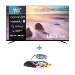 TV CECOTEC A2 70″ (02616) + REGALO Sync Box WiZ (9634)B
