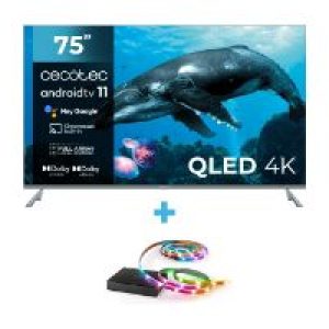 TV CECOTEC V2 75″ (02629) + REGALO Sync Box WiZ (9637)B