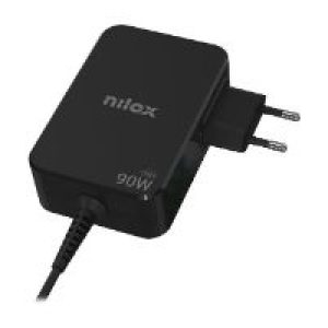 Cargador NILOX GaN 90W USB-C 1.8m Negro (NXBGAN90W)
