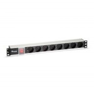 Regleta EQUIP 8xSchuko Interruptor Rack 1U (EQ333293)