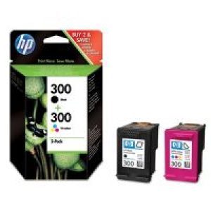 Tinta HP 300 Pack Negro/Tricolor 200/165 pág (CN637EE)