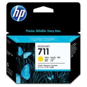 Tinta HP DesignJet 711 Amarillo 29ml Pack 3 (CZ136A)