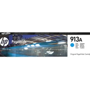 Tinta HP PageWide 913A Cian 37ml 3000 páginas (F6T77AE)