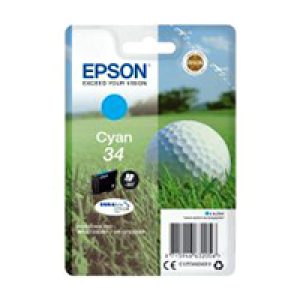 Tinta Epson 34 Cian 4.2ml 300 páginas (C13T34624010)