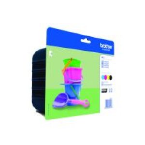 Tinta Brother Pack Negro/Tricolor 260 pág (LC221VALP)