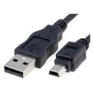Nanocable USB-A/M a Mini USB/M 0.5m Negro (10.01.0400)