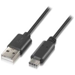Nanocable USB-A/M a USB-C/M 2m Negro (10.01.2102)