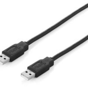 Cable EQUIP USB-A/M a USB-A/M 1.8m Negro (EQ128870)