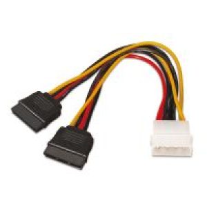 Nanocable 2xSATA a Molex (4-pin) 30cm (10.19.0102)