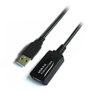 Cable AISENS USB-A/M a USB-A/H 5m Negro (A101-0018)