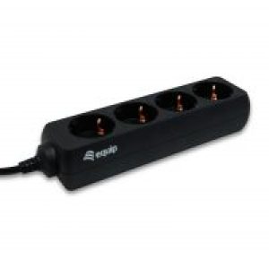 Regleta EQUIP 4xSchuko Cable 1.1m Negra (EQ333281)