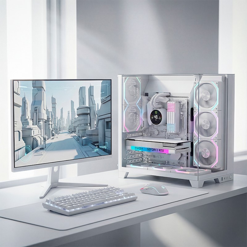 ORDENADOR GAMING INFINITY PRO WHITE RGB I9 14900K/32GB/SSD1TB NVME/R.LIQ/800W/W11PRO - Imagen 5