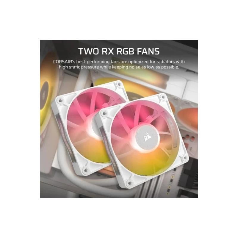 REFRIGERACION LIQUIDA CPU CORSAIR ICUELINK TITAN 240 RX 240MM RGB LCD WHITE - Imagen 5