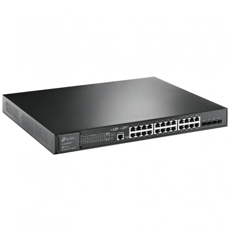 SWITCH TP-LINK 24 PUERTOS GIGABIT POE+ 4 PUERTOS 10GE SFP+ L2+ - Imagen 2