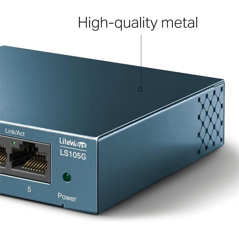 SWITCH TP-LINK GIGABIT 5 PUERTOS LS105G METALICO - Imagen 4
